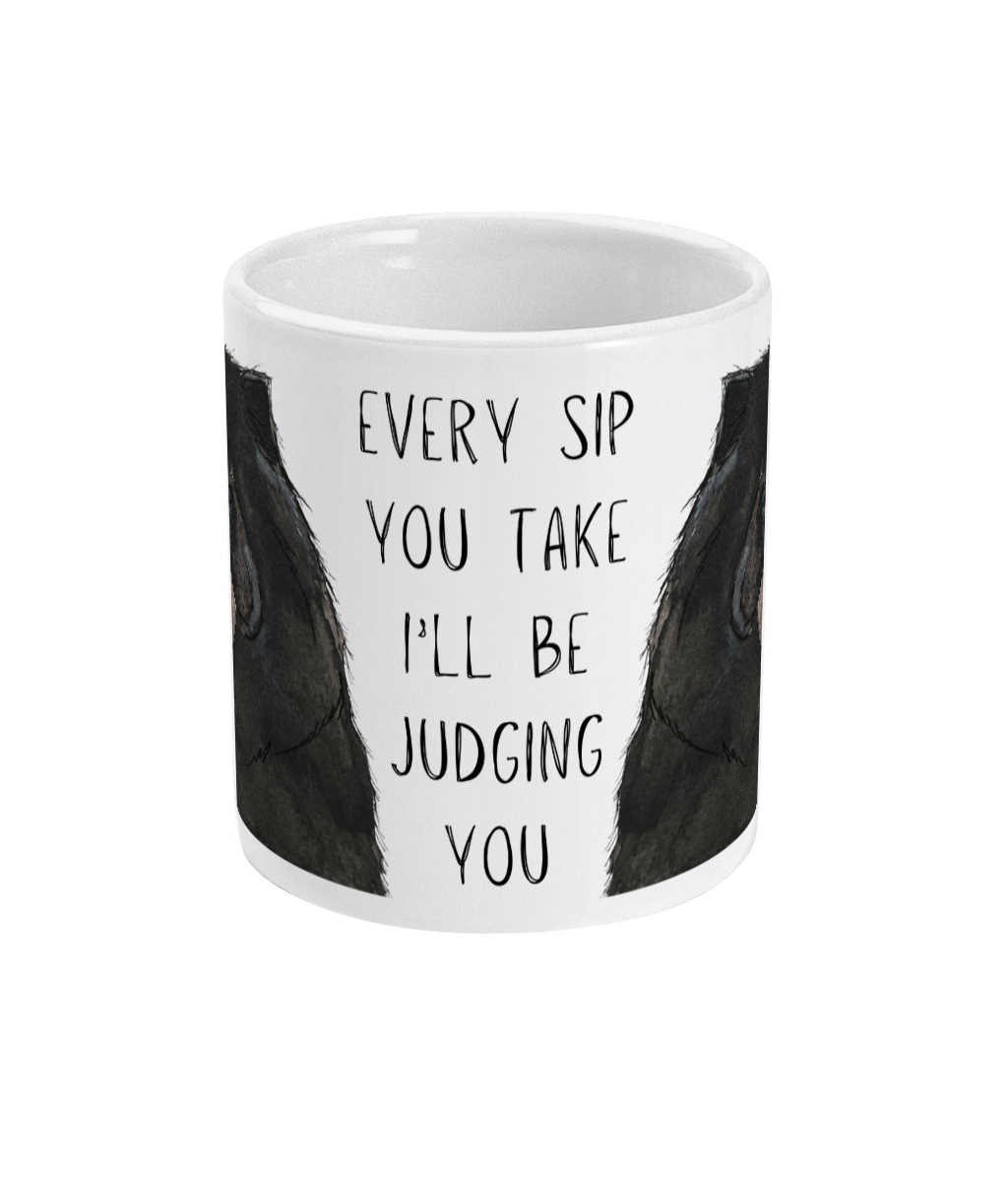 Black Chow Chow Ceramic Coffee Mug