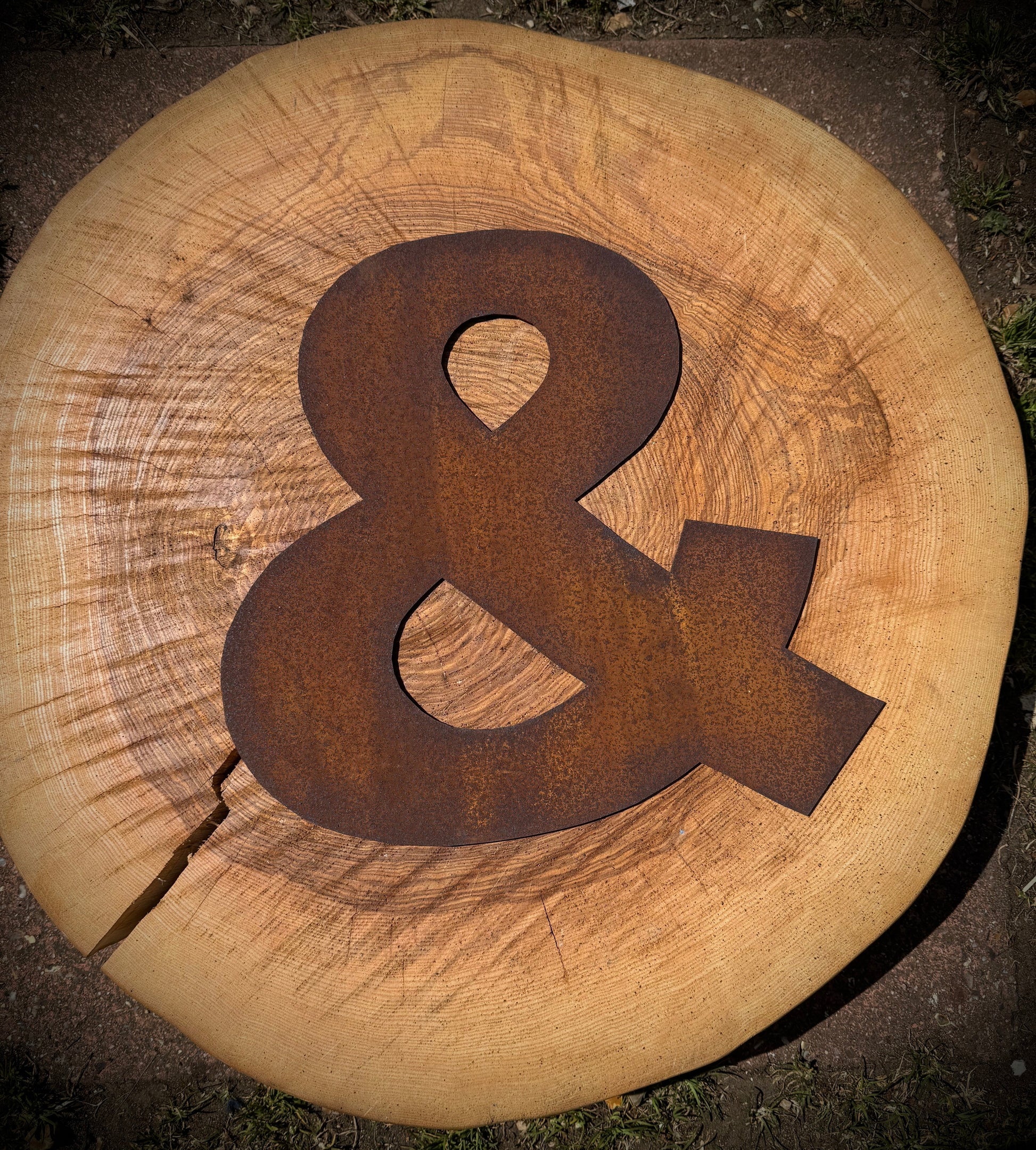 5 inch Fat Font Rusty Metal Letters A-Z 0-9