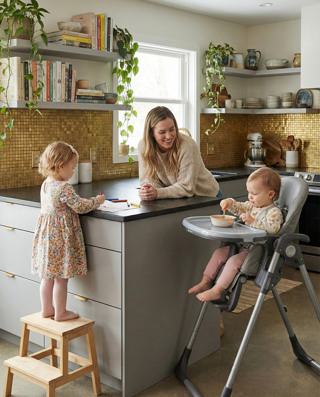 Flare Baby and Toddler Highchair in Grey