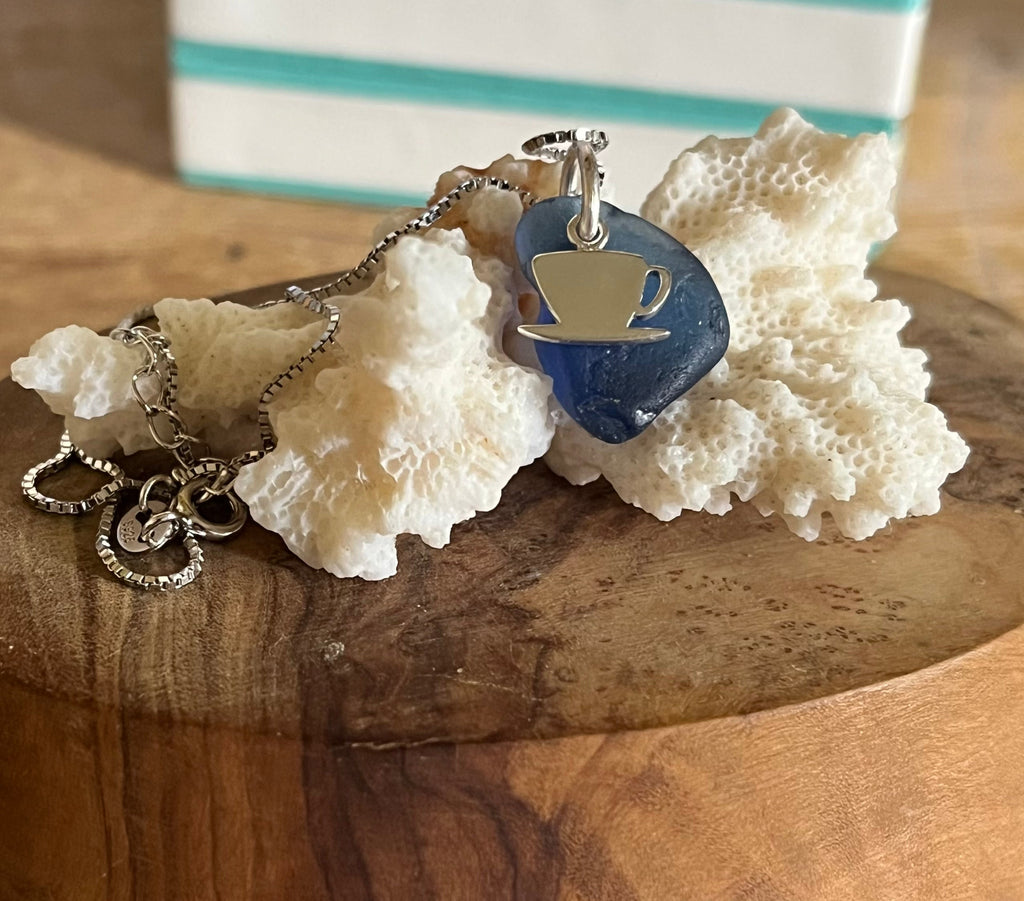 Scottish Sea Glass Sterling Silver Pendant Necklace