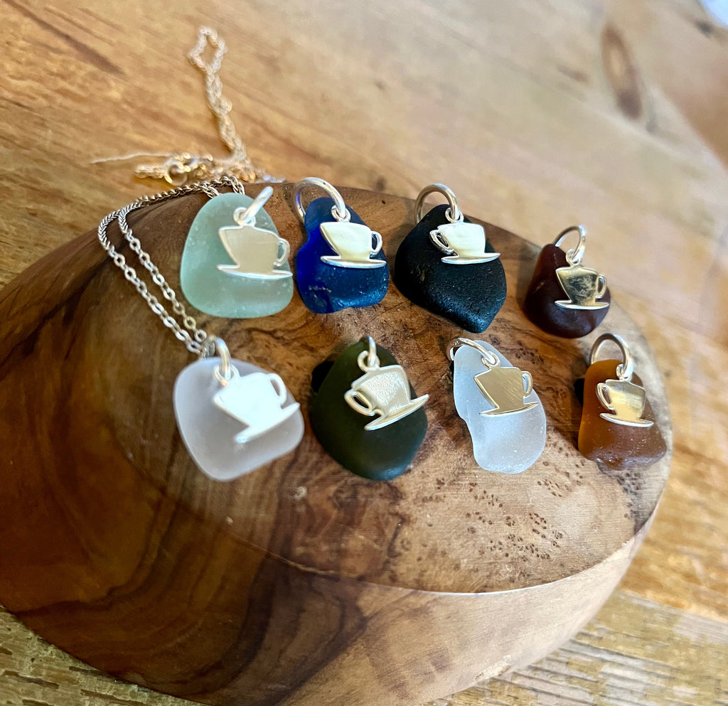 Scottish Sea Glass Sterling Silver Pendant Necklace