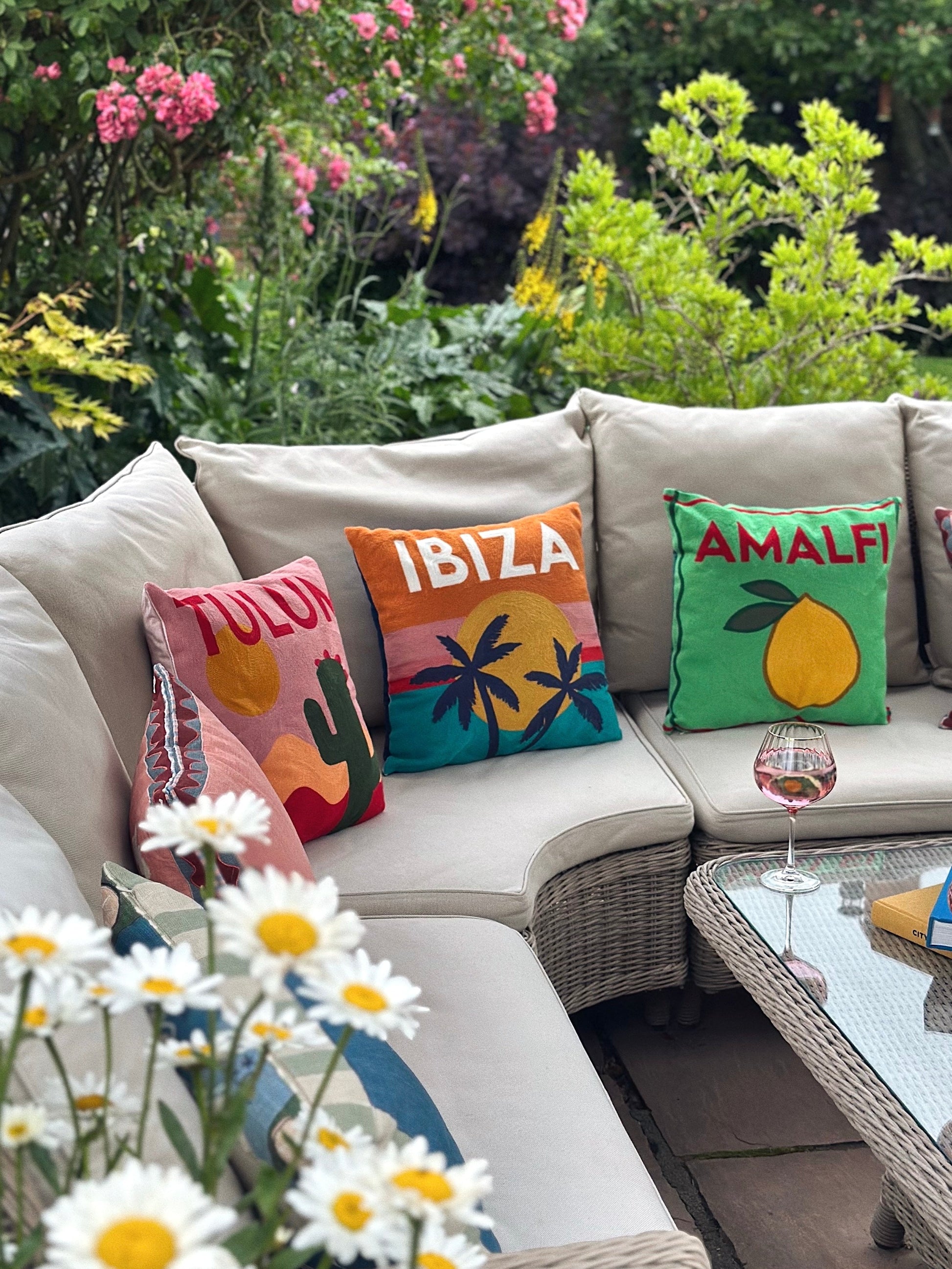 Tulum Needlepoint Cushion with Cactus