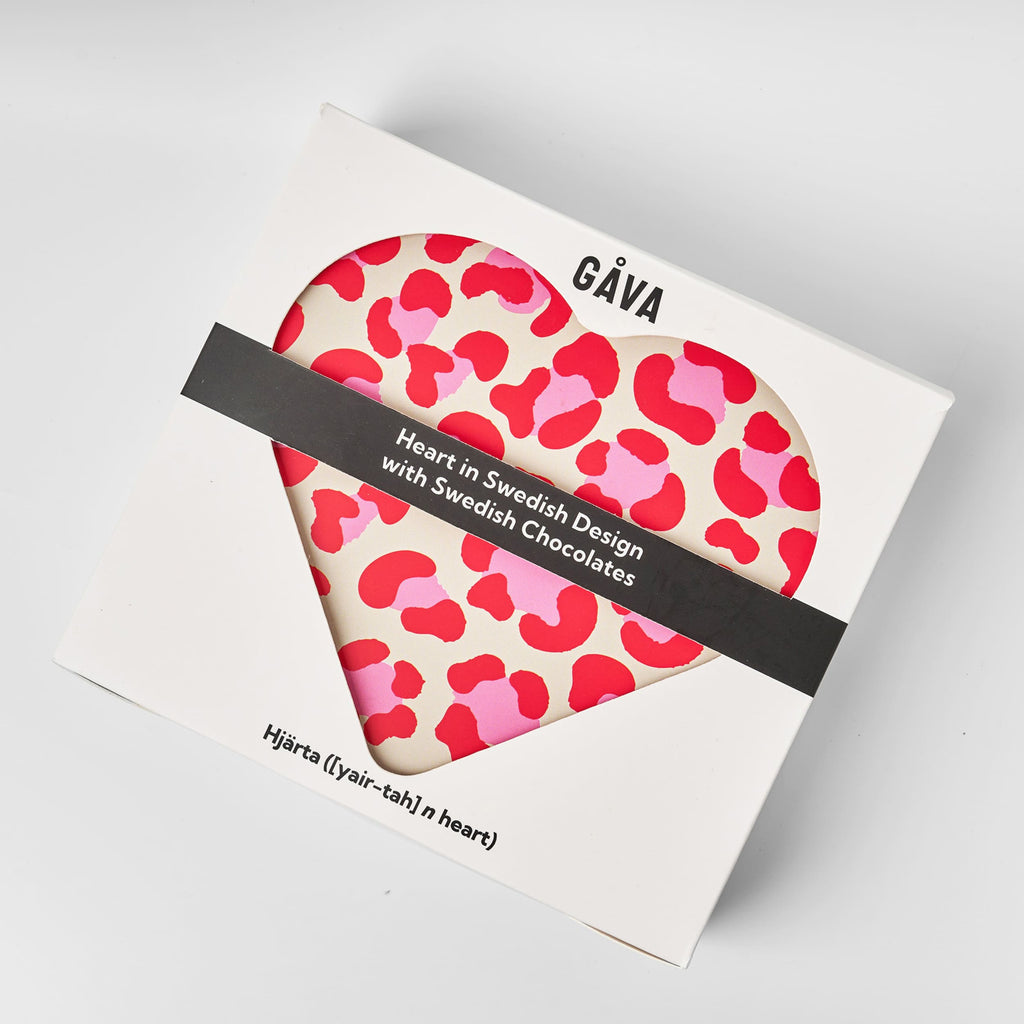 Kram Heart Shaped Tin with Swedish Chocolates and Candy