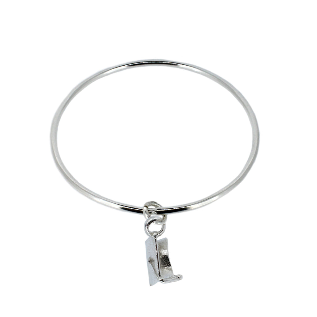 Graduation Bangle with Mortarboard Charm
