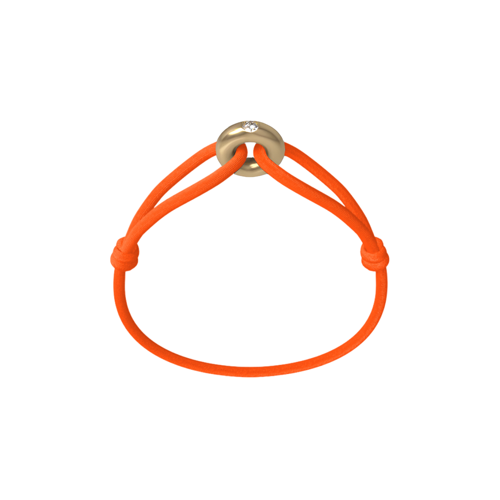 Golden Diamond Cord Bracelet