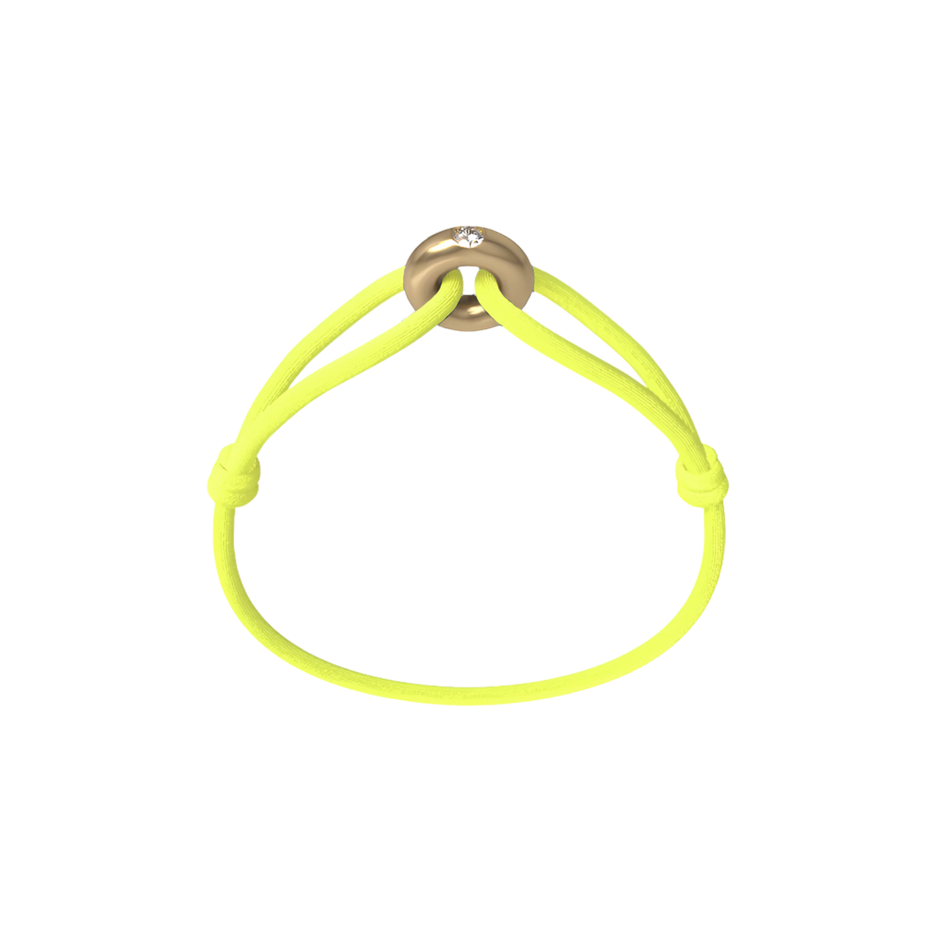 Golden Diamond Cord Bracelet