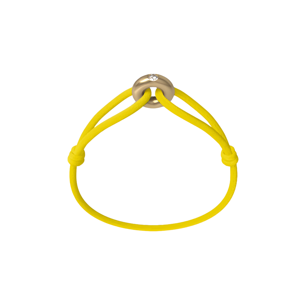 Golden Diamond Cord Bracelet
