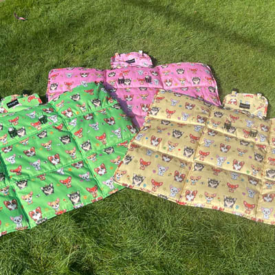 Roll and Go Signature Collection Garden Days Padded Chihuahua Print Travel Mat