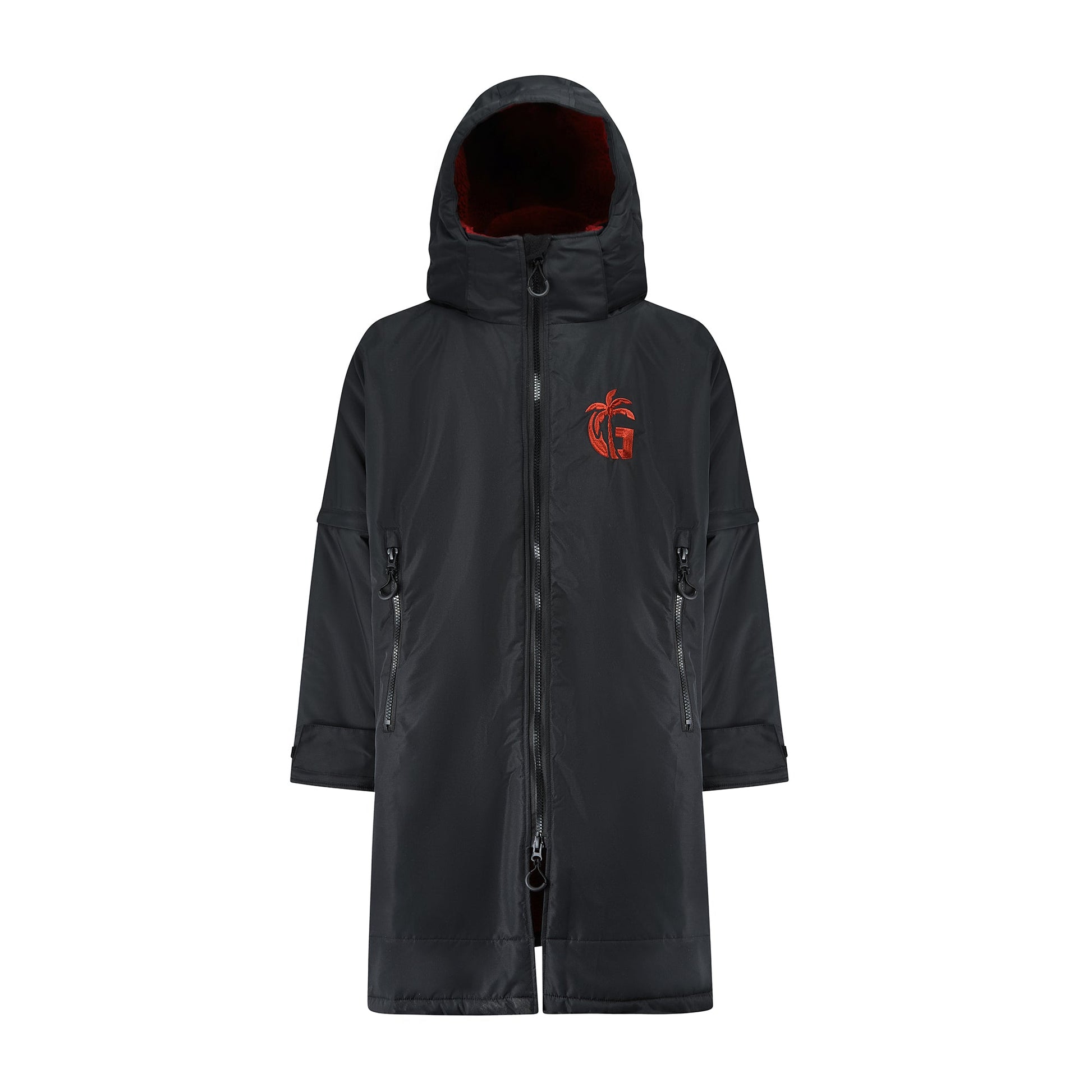 Sports Cape Black and Burgundy
