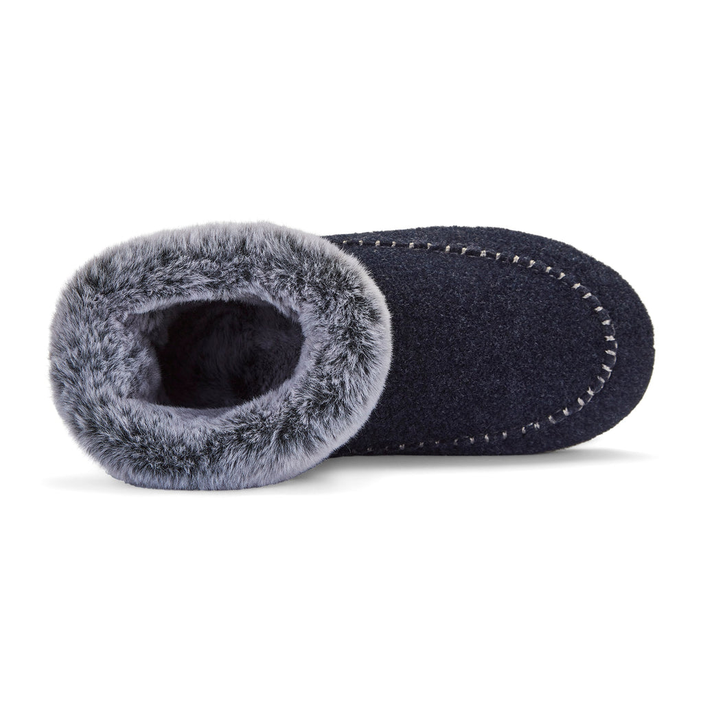 Ossa High Men's Slipper Boot Navy and Grey