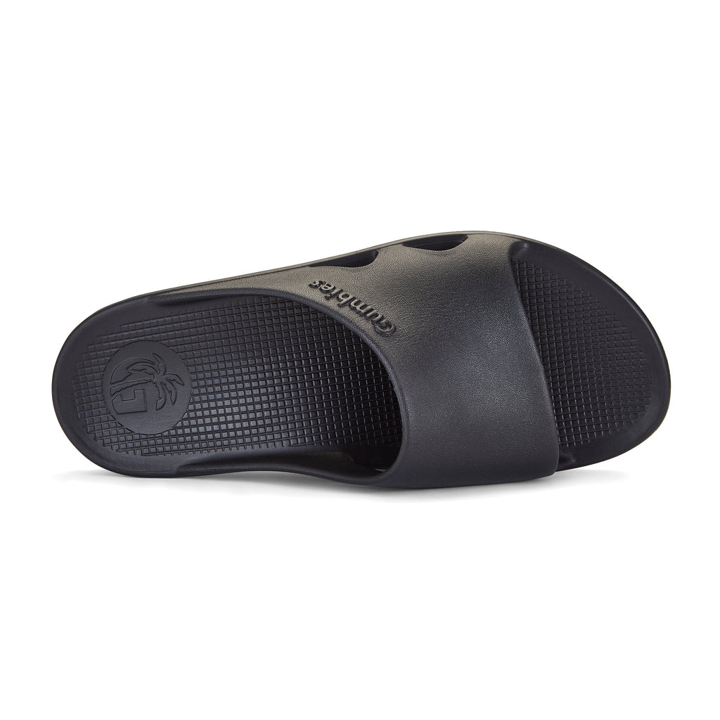 Black Slider Sandals for Men