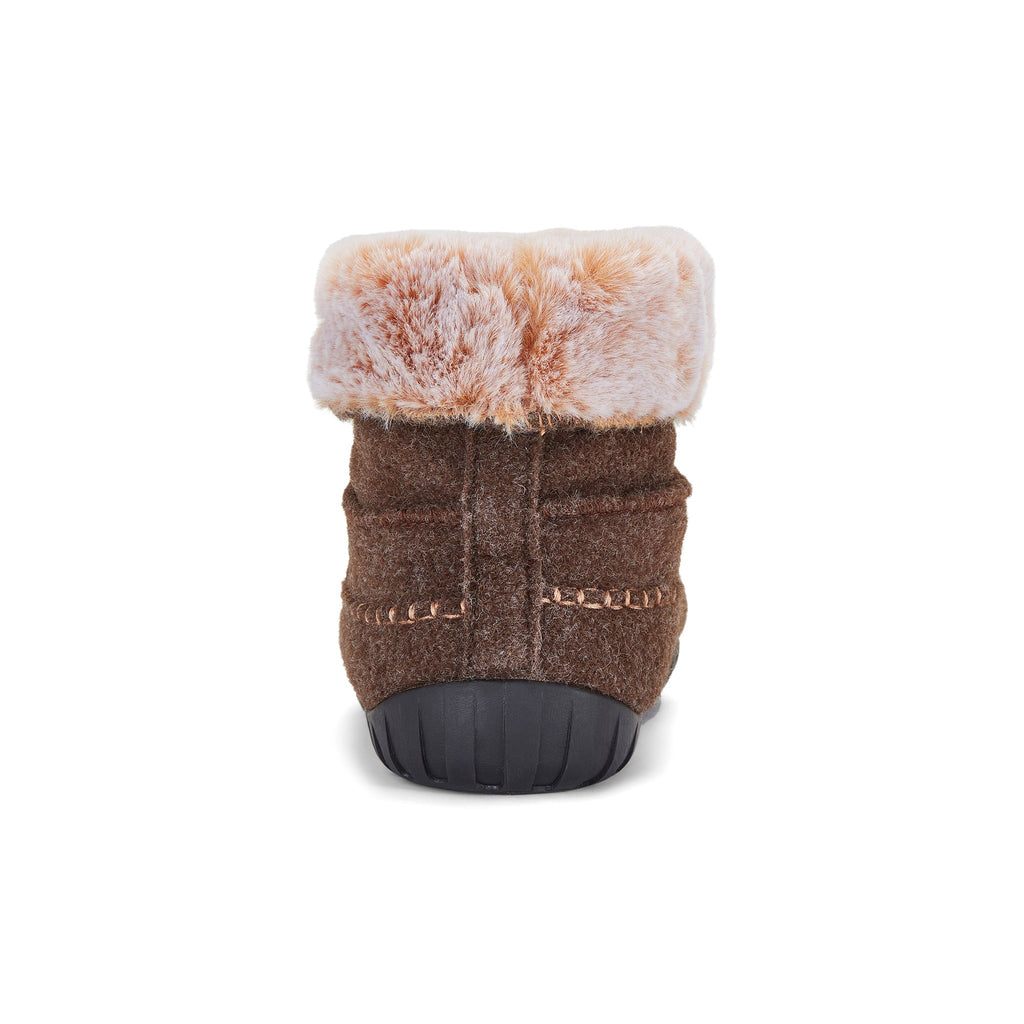 Ossa High Men's Slipper Boot in Chocolate and Cream