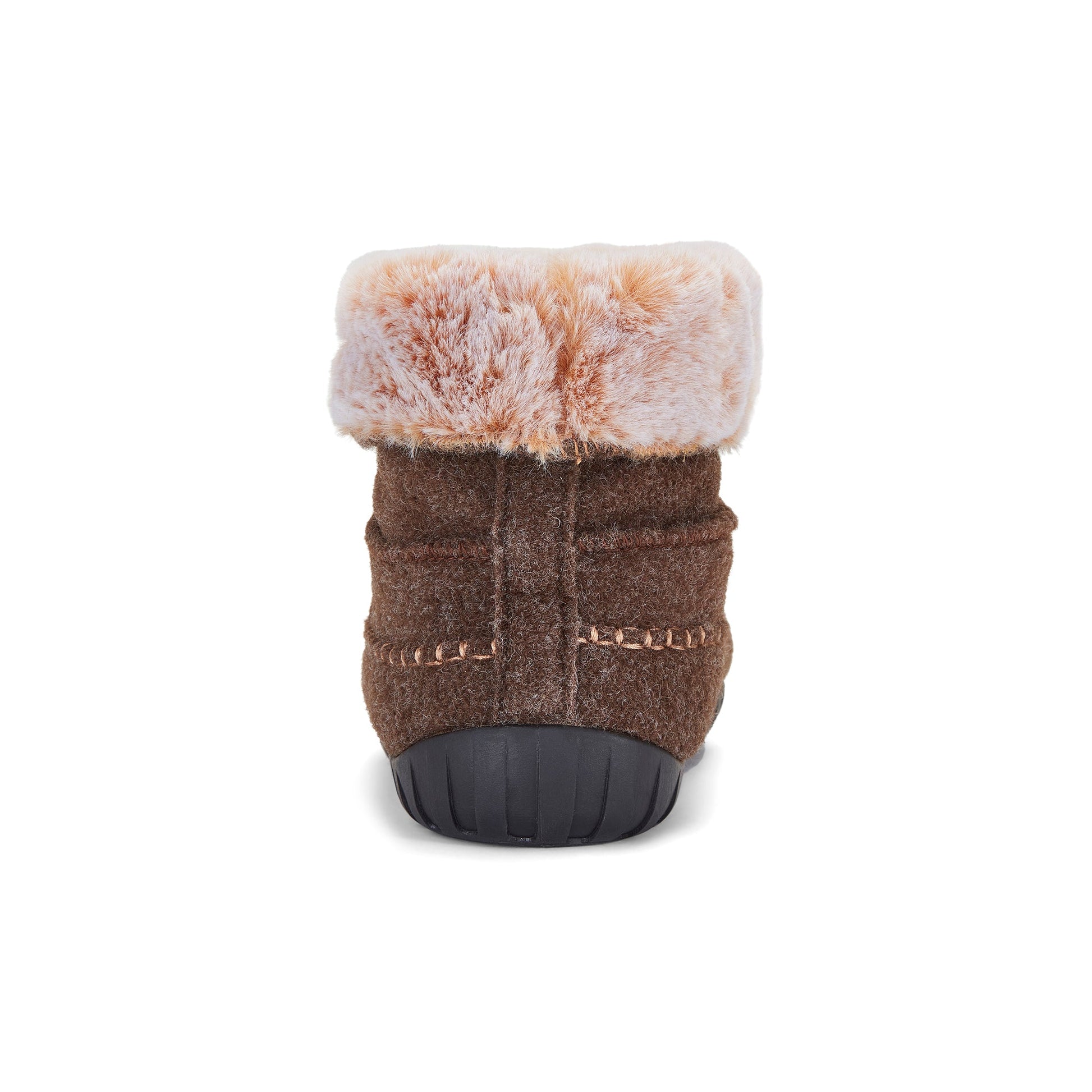 Ossa High Men's Slipper Boot in Chocolate and Cream