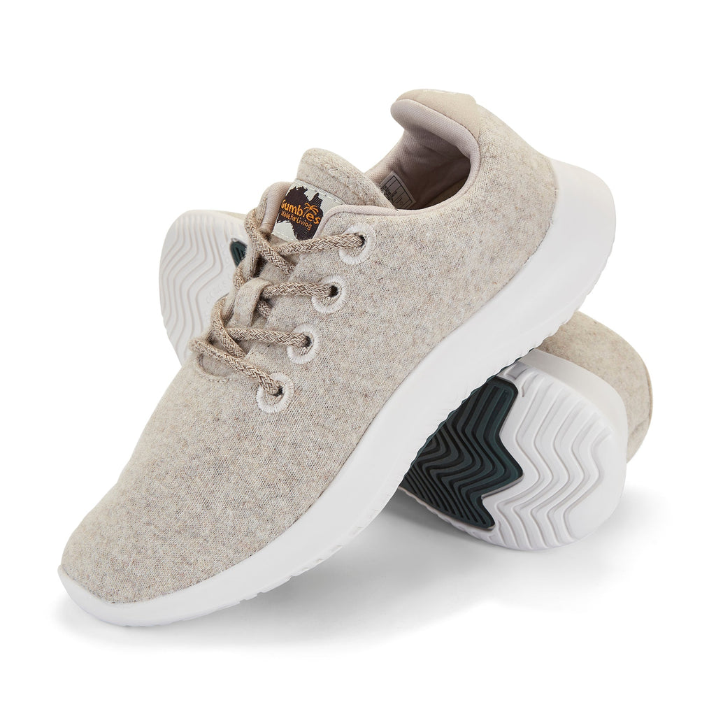 Oatmeal Wool Sneakers for Women