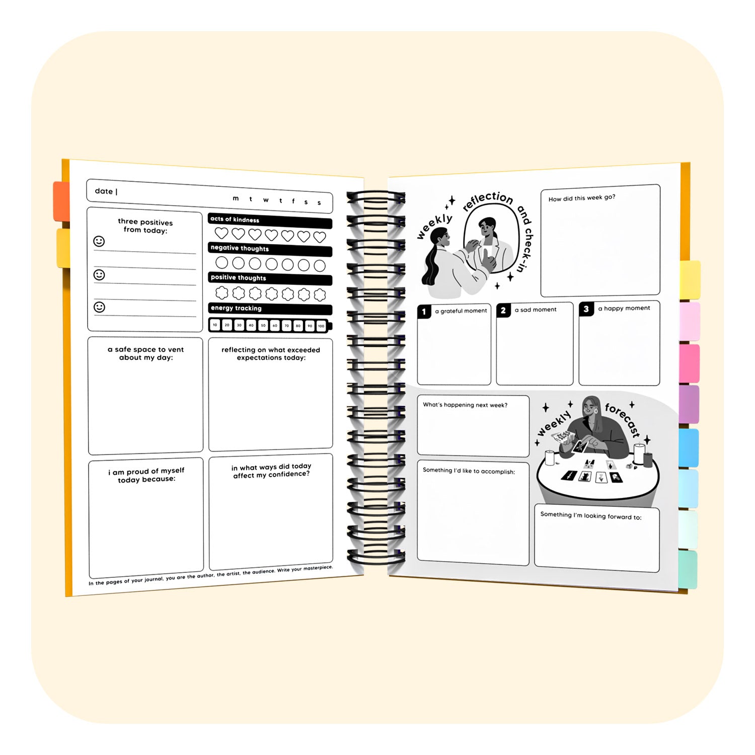 Confidence Spiral Journal A5 Hardback Notebook