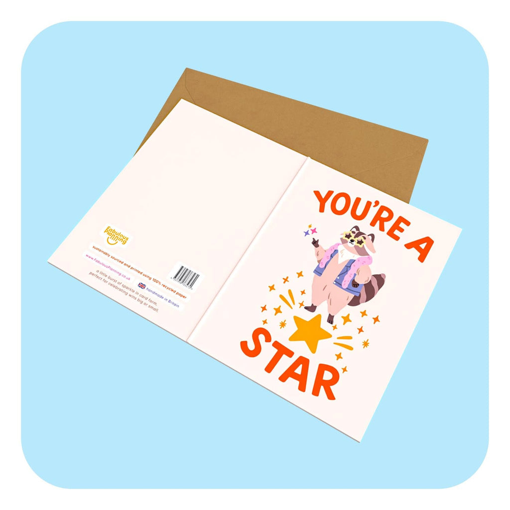 A6 Greeting Card You're A Star