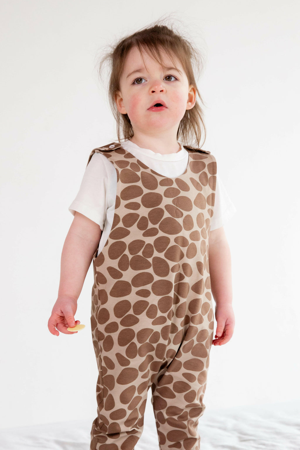 Giraffe Print Animal Romper for Kids