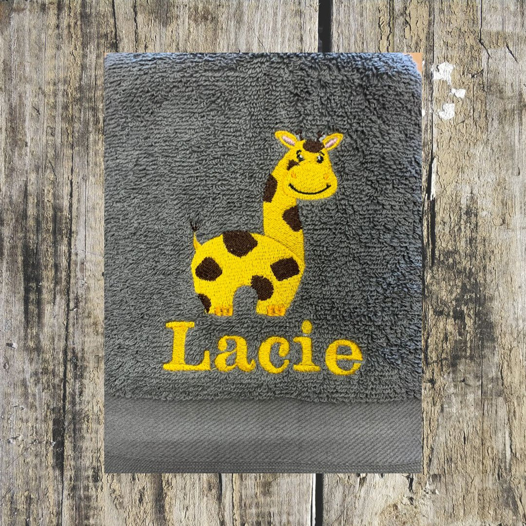 Giraffe Personalised Towels