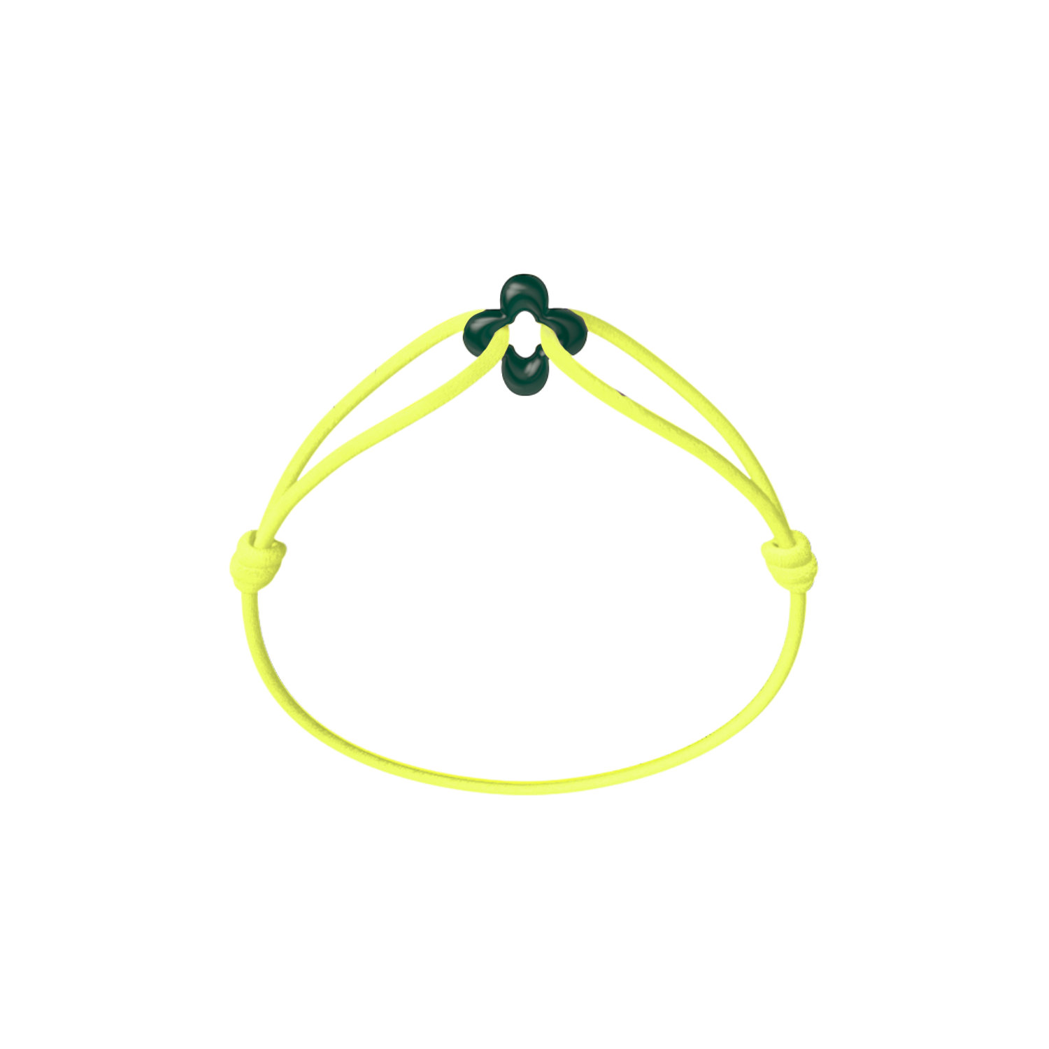 Mini Green Clover Cord Bracelet