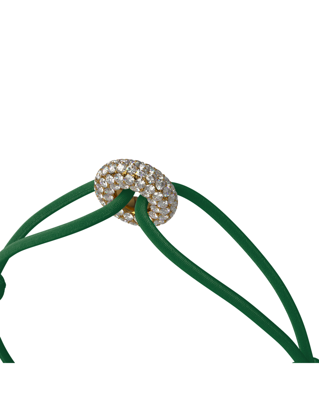 Mini Golden Soho Pave Cord Bracelet