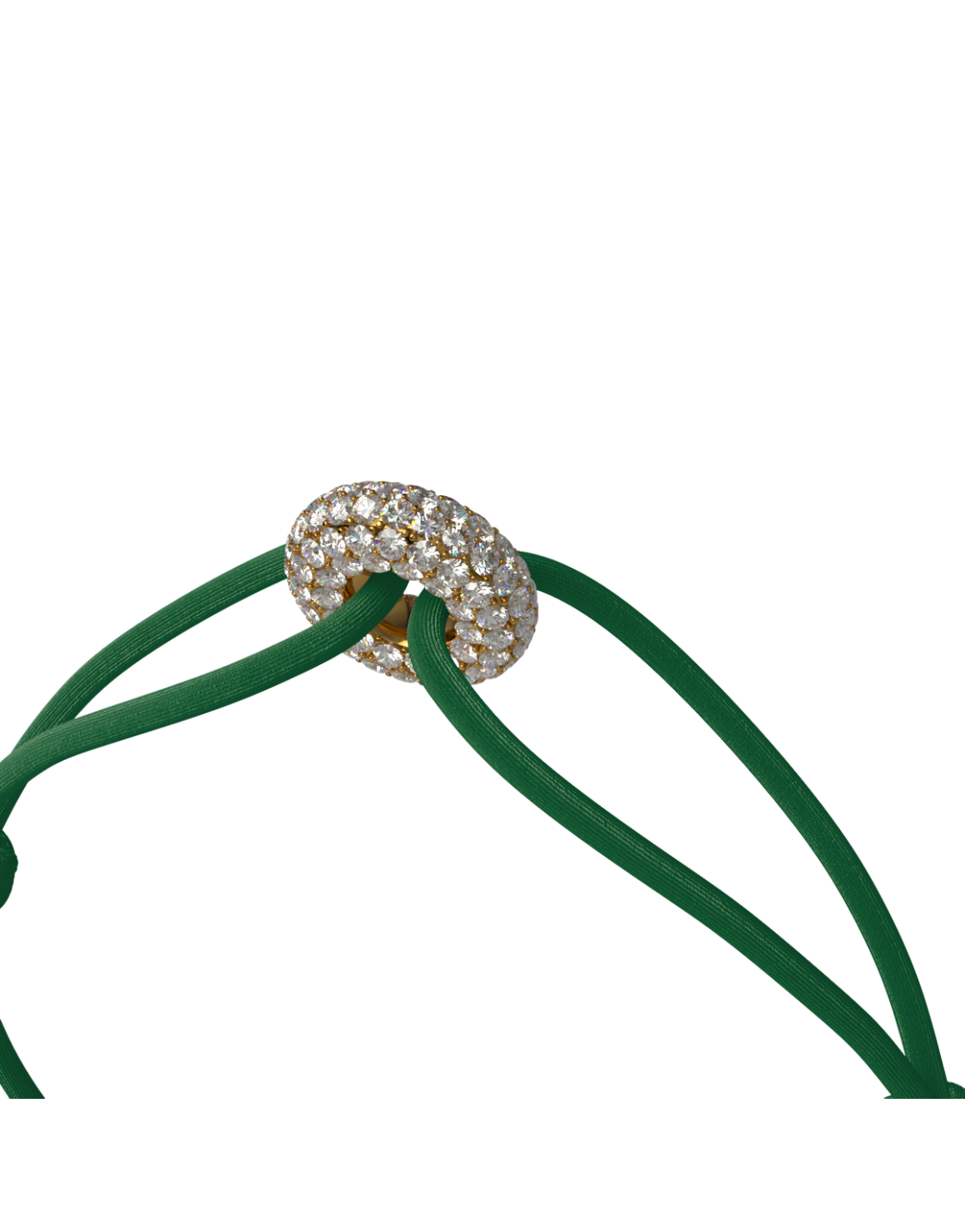 Mini Golden Soho Pave Cord Bracelet