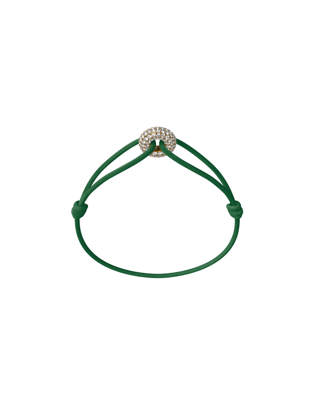 Mini Golden Soho Pave Cord Bracelet