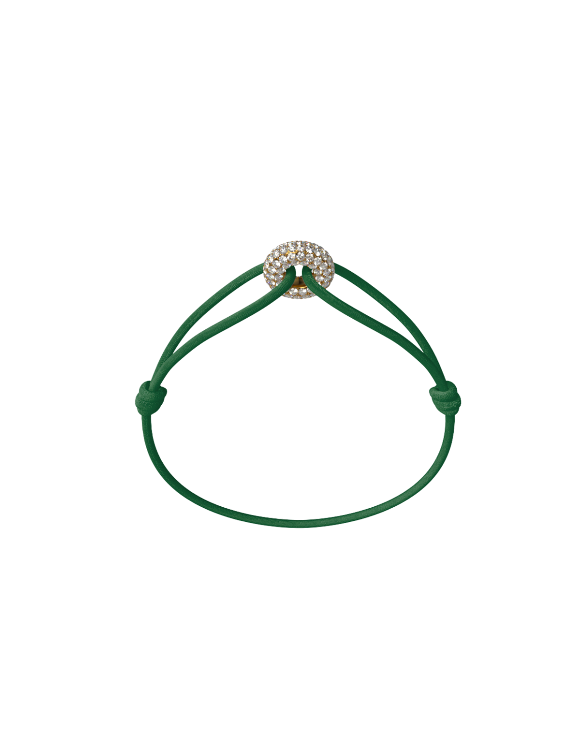 Mini Golden Soho Pave Cord Bracelet