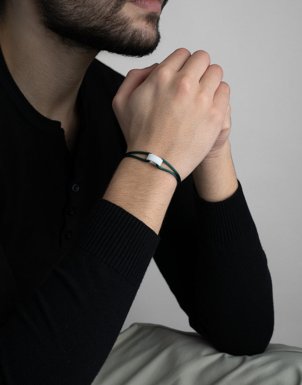 Cord Bracelet in Snow