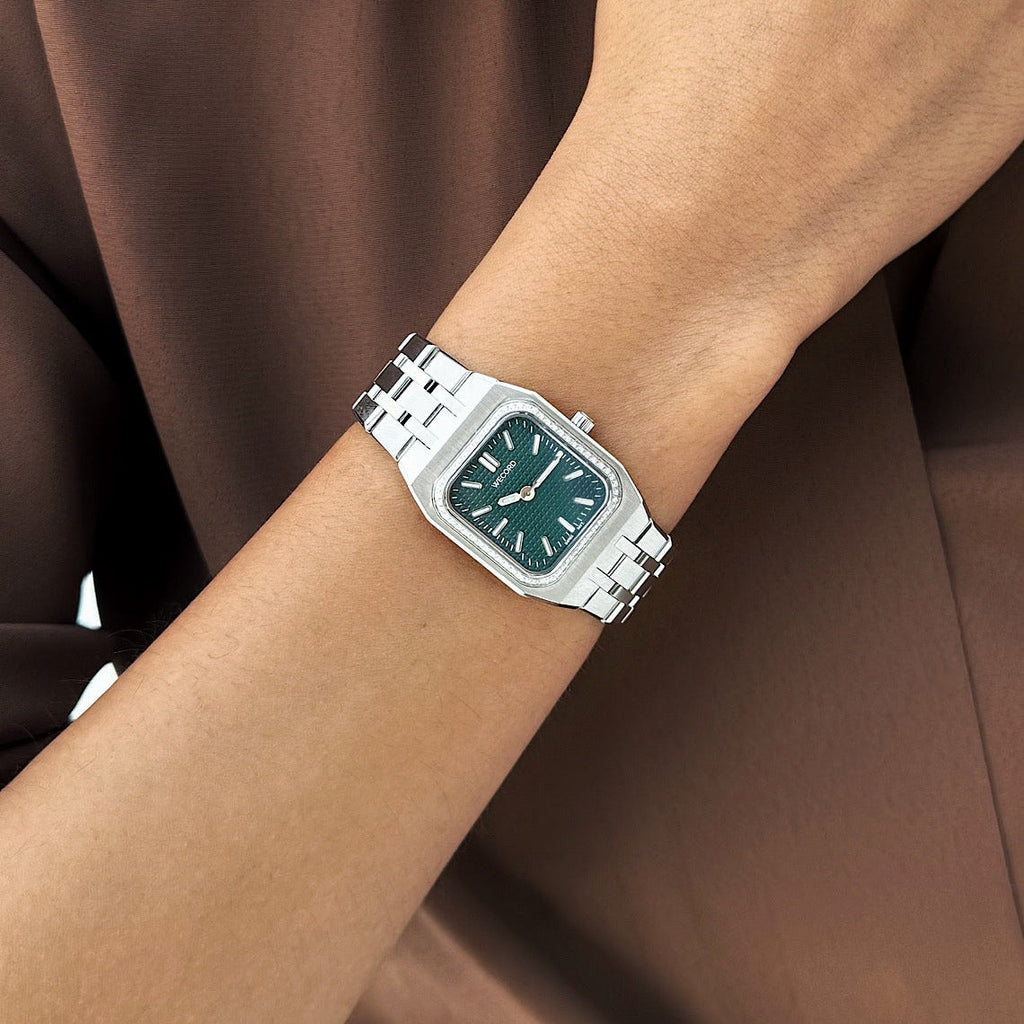 Small Diamond Watch in Stainless Steel