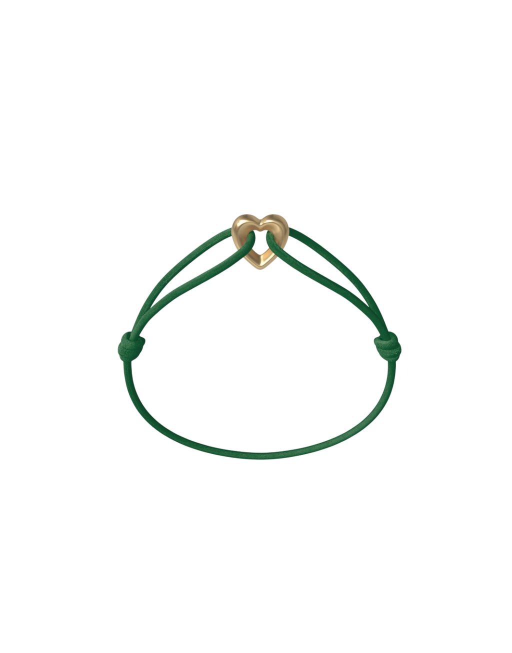Golden Heart Cord Bracelet