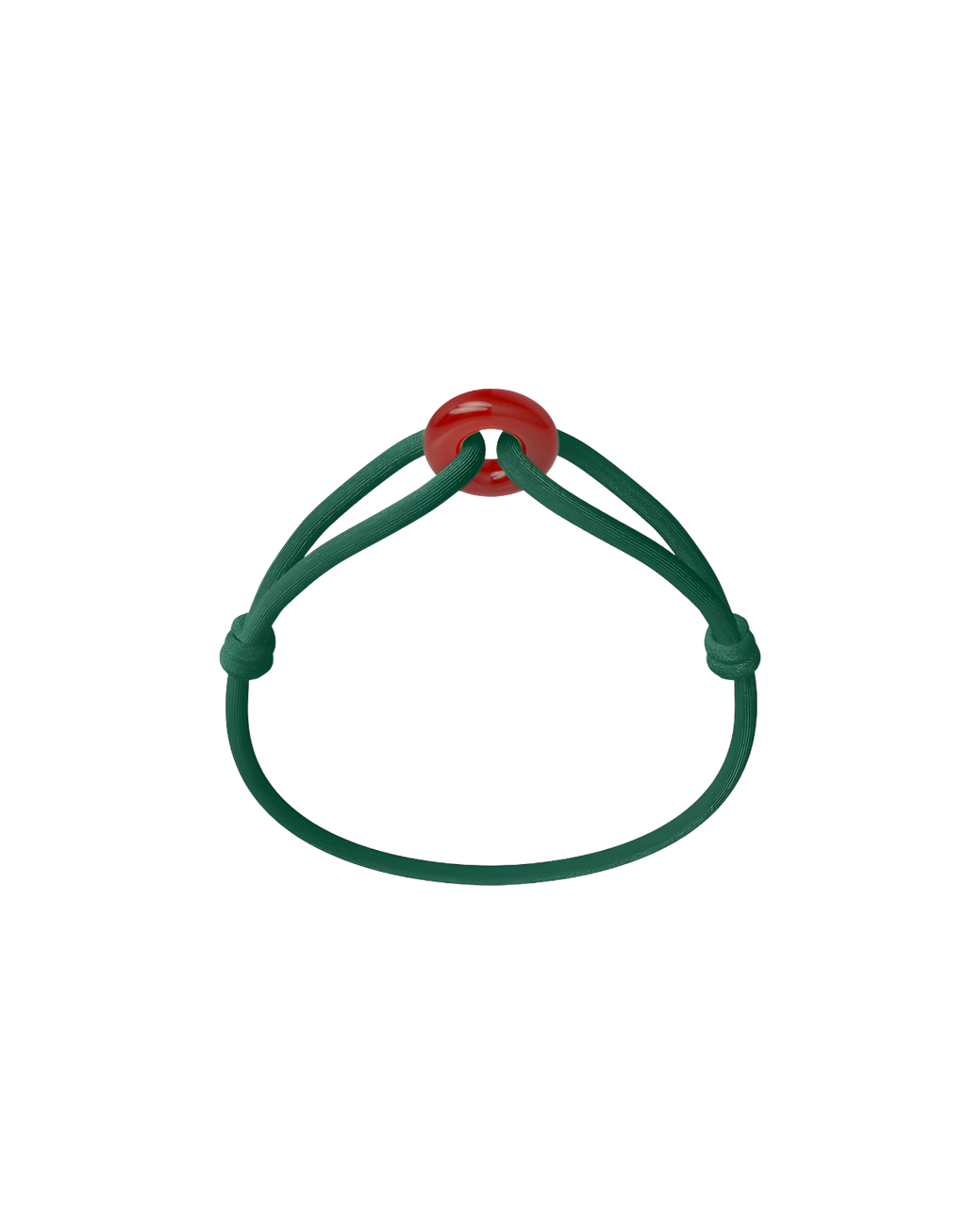 Red Soho Cord Bracelet with Carnelian