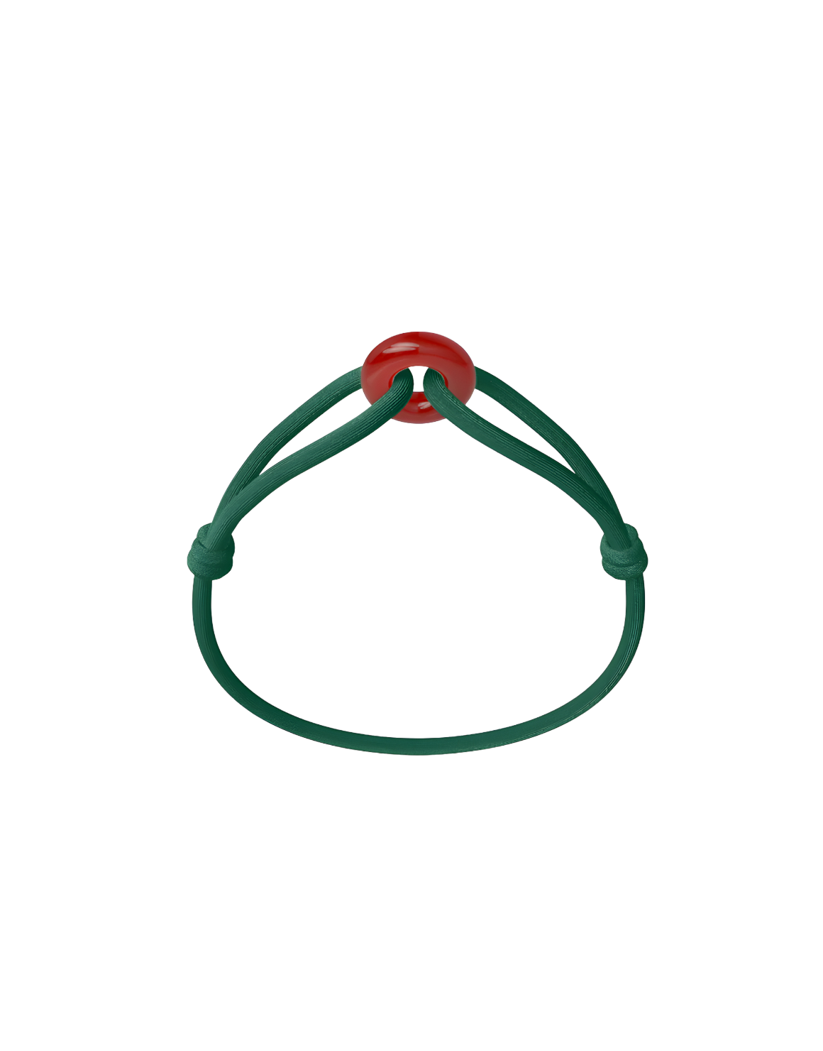 Red Soho Cord Bracelet with Carnelian