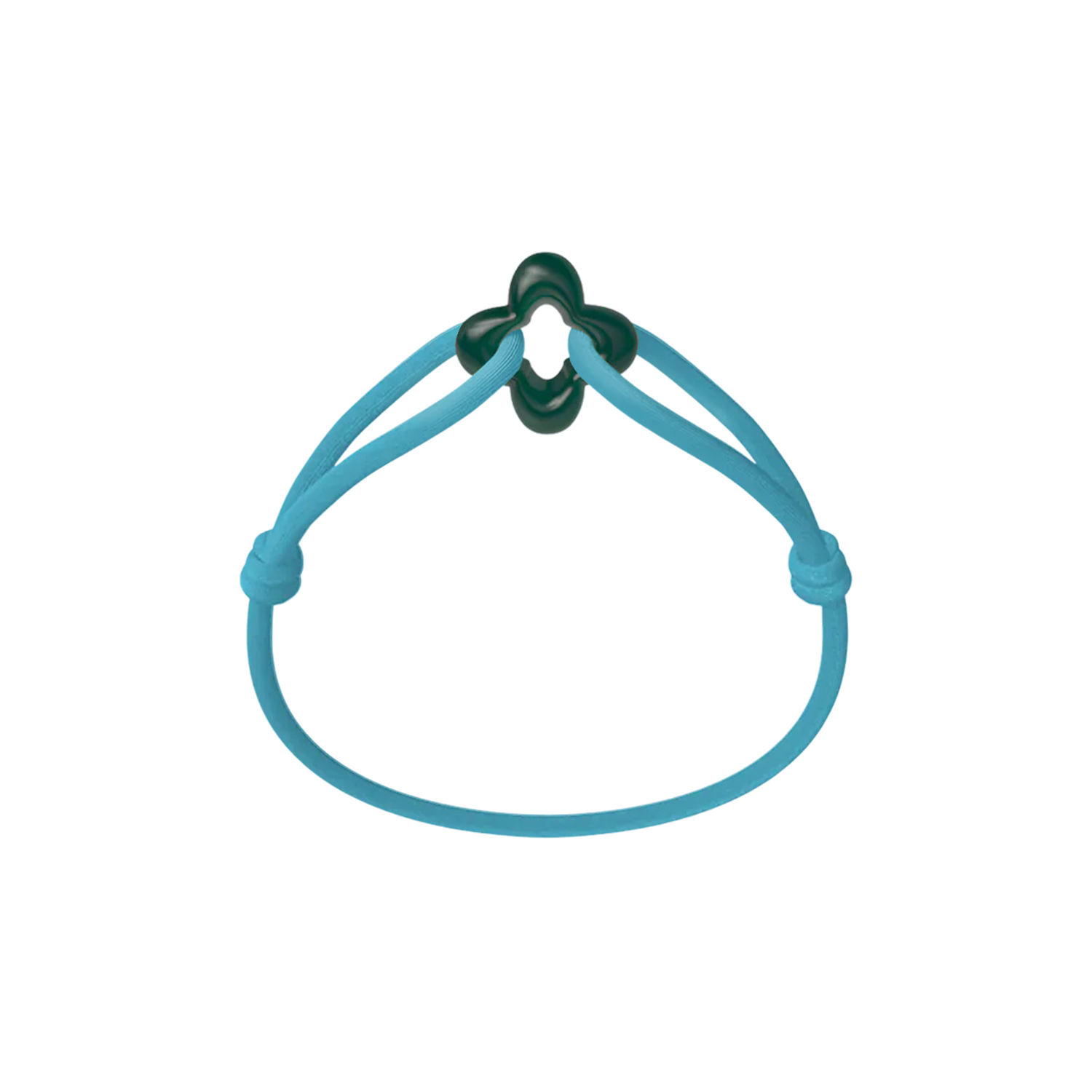 Green Clover Cord Bracelet