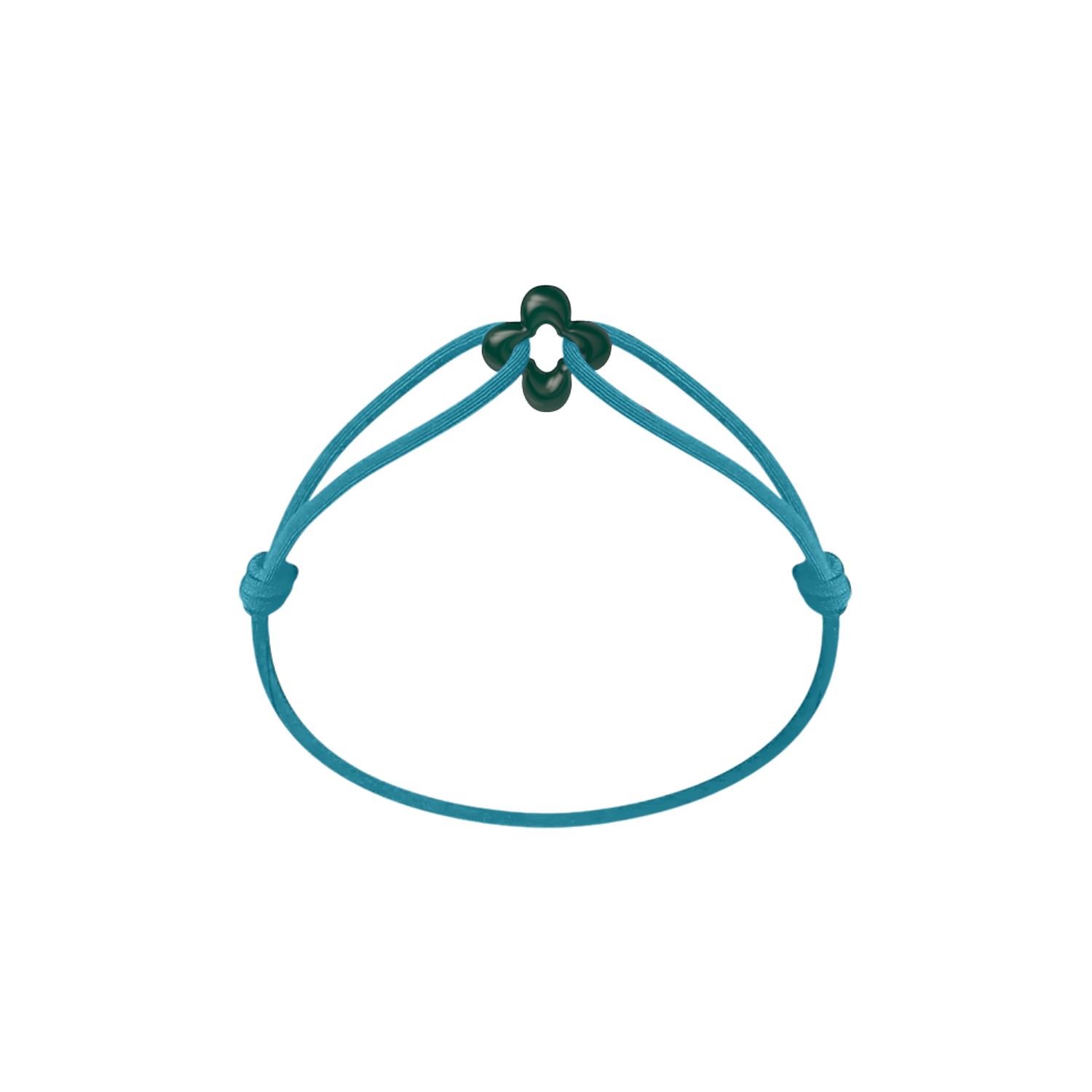 Mini Green Clover Cord Bracelet