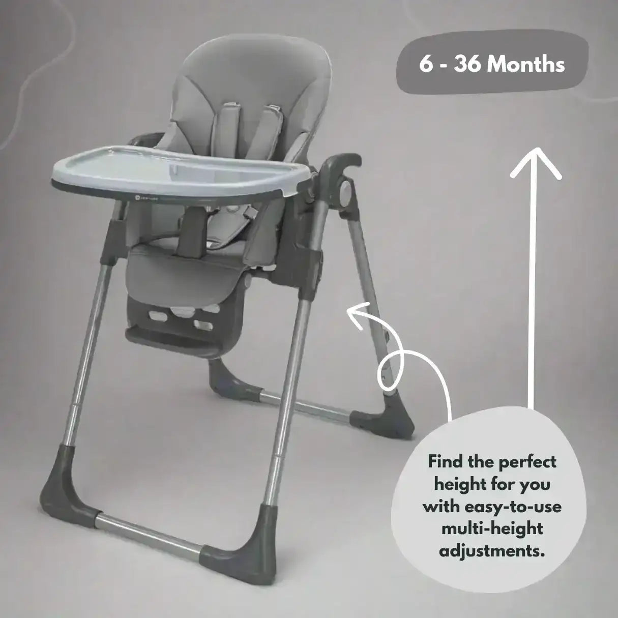 Flare Baby and Toddler Highchair in Grey