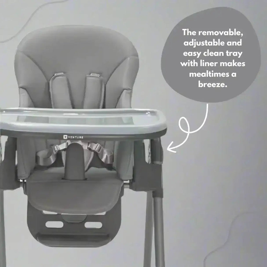 Flare Baby and Toddler Highchair in Grey
