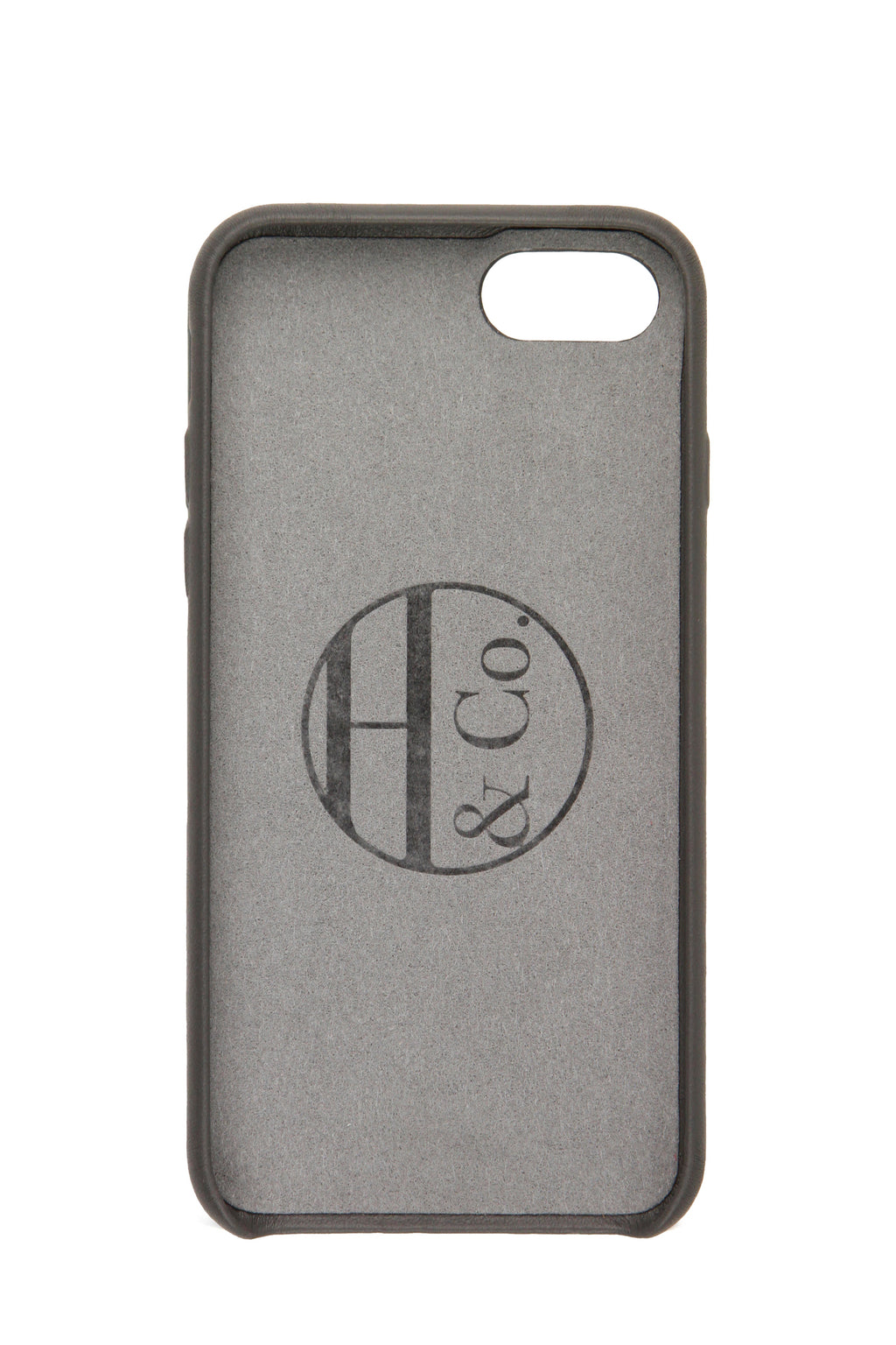Grey Leather iPhone 7 and 8 Case