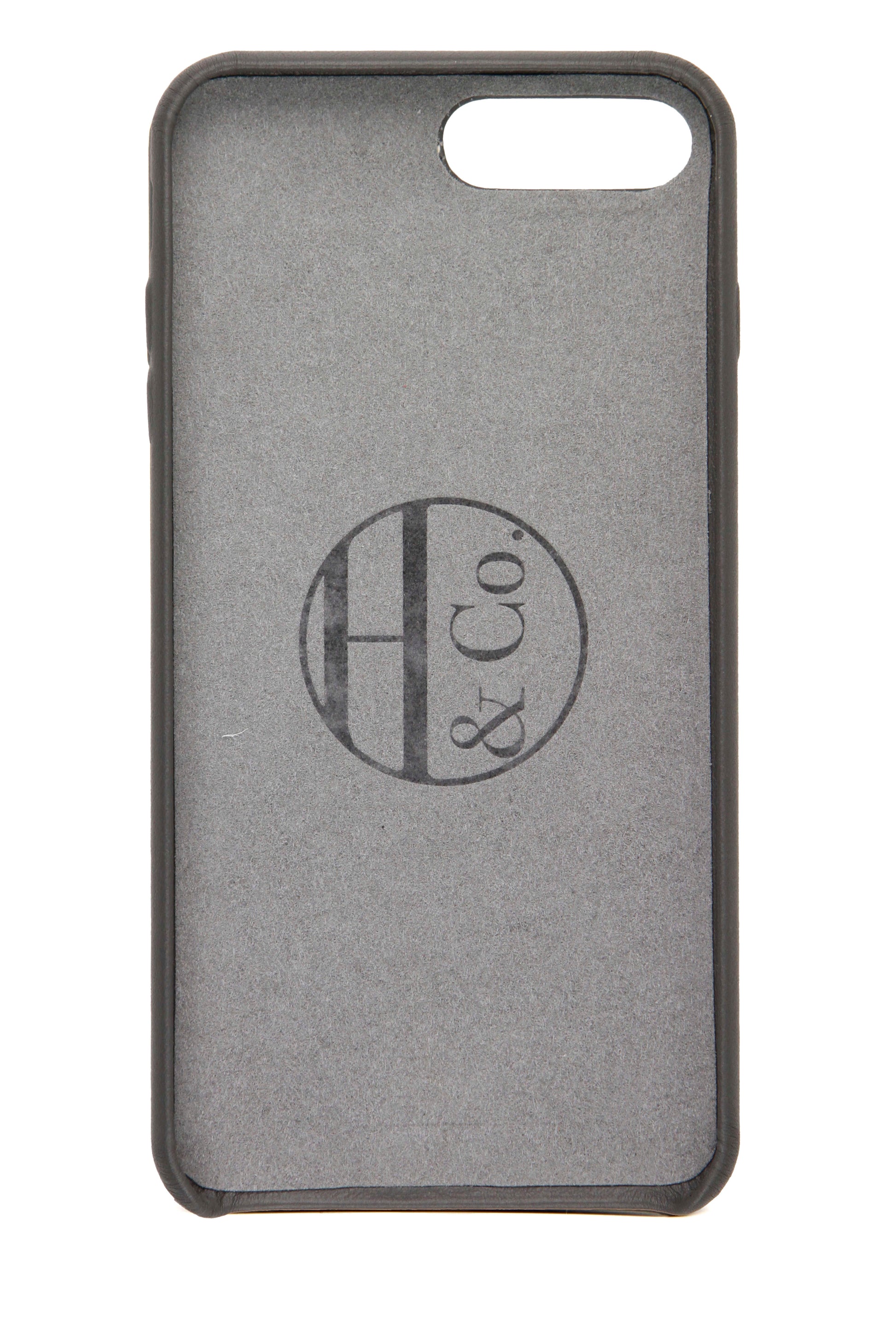 Grey Leather iPhone 7 and 8 Plus Case