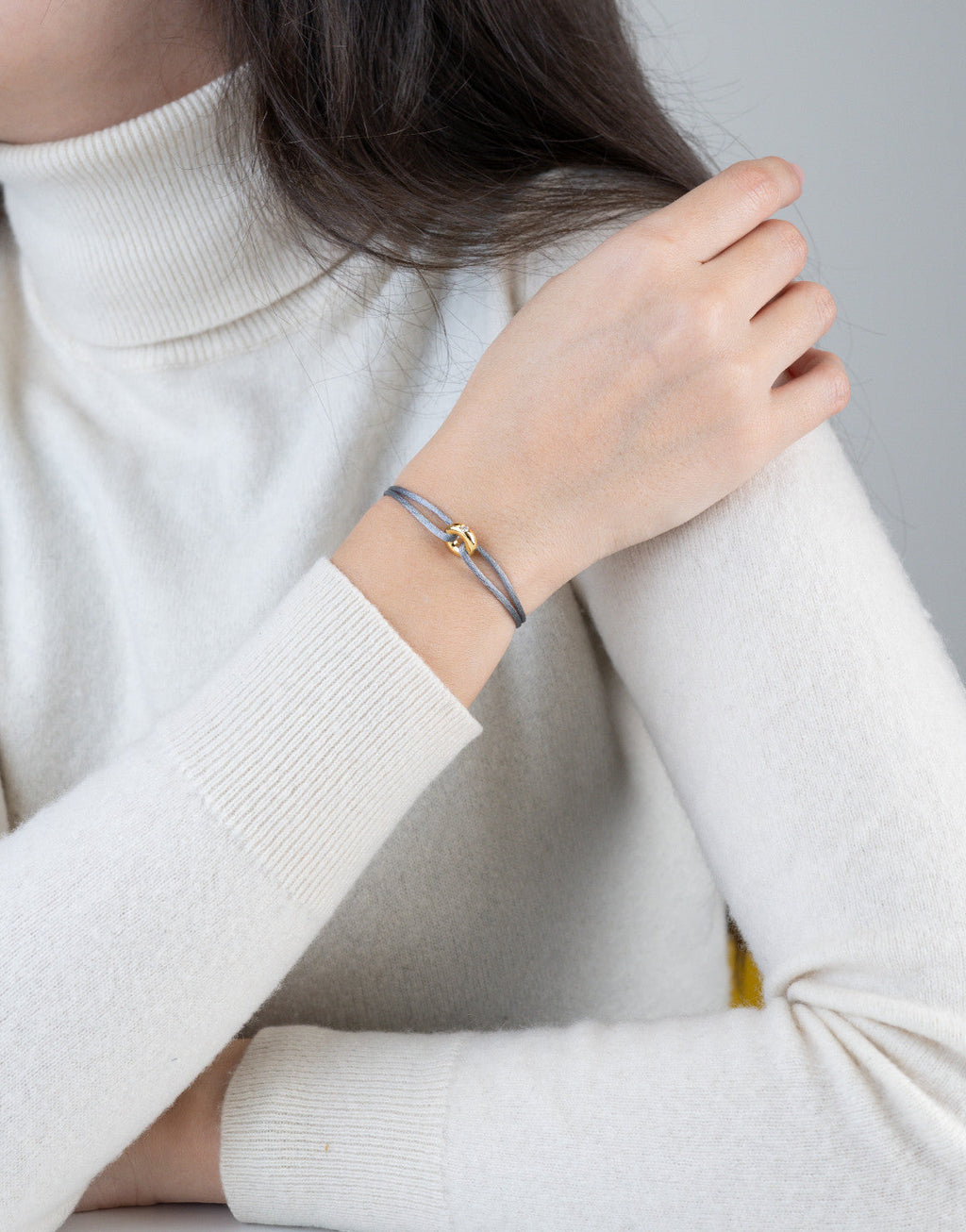 Mini Golden Soho Diamond Cord Bracelet