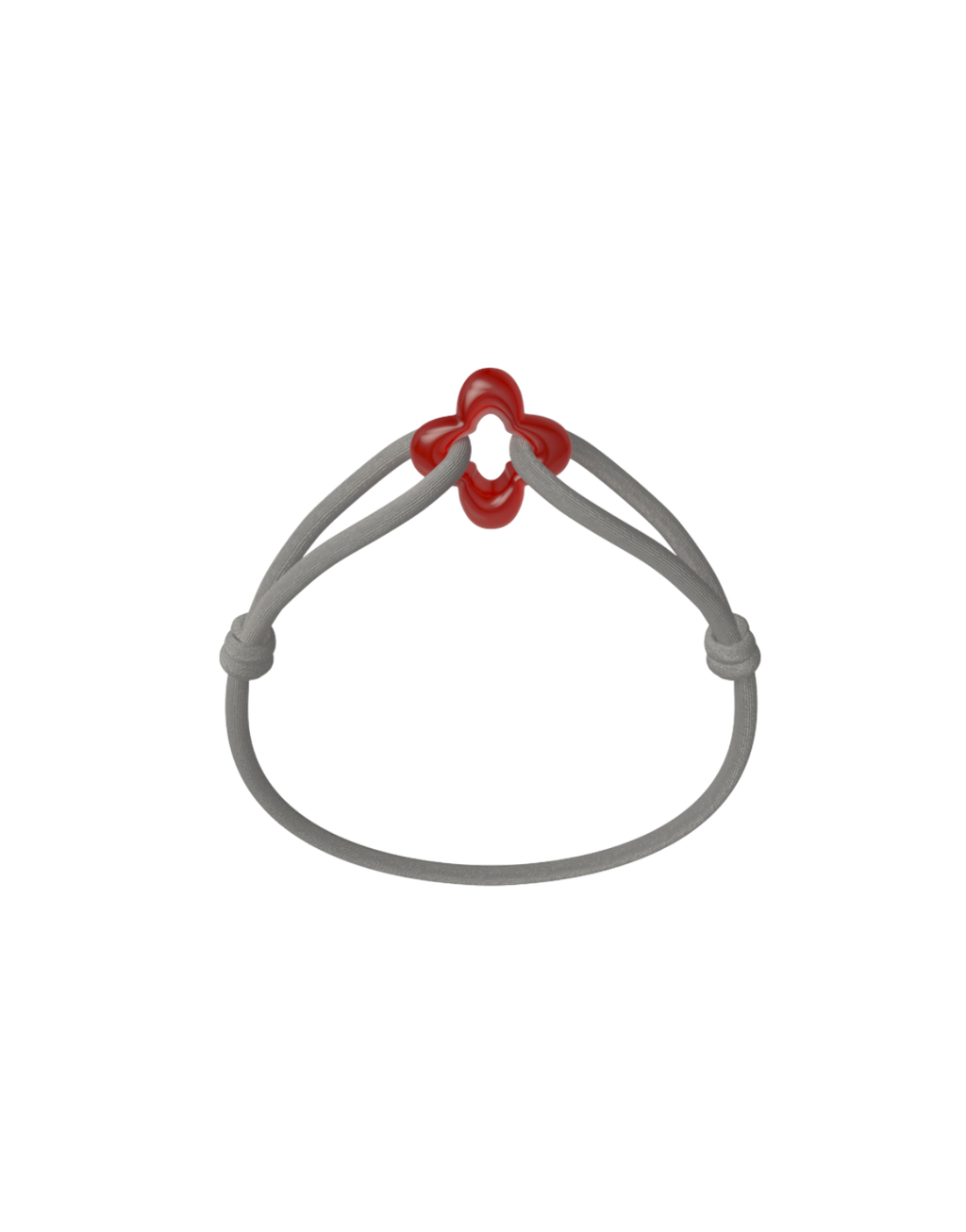 Red Clover Cord Bracelet with Carnelian