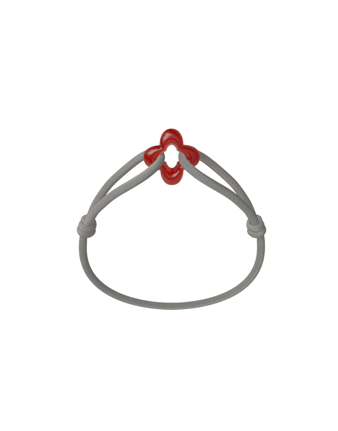 Red Clover Cord Bracelet with Carnelian