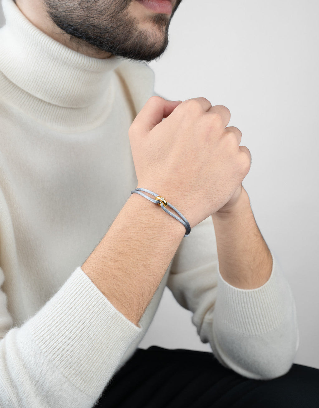 Golden Diamond Cord Bracelet