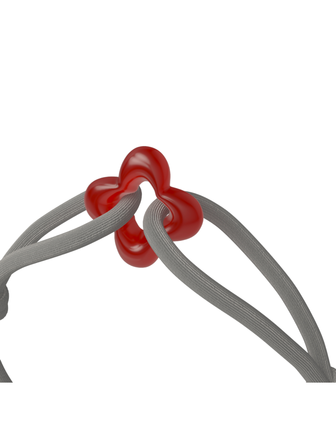 Red Clover Cord Bracelet with Carnelian