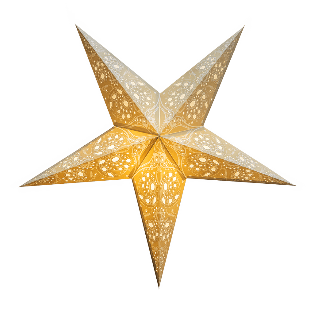 Natural Stone Lace Star Lantern