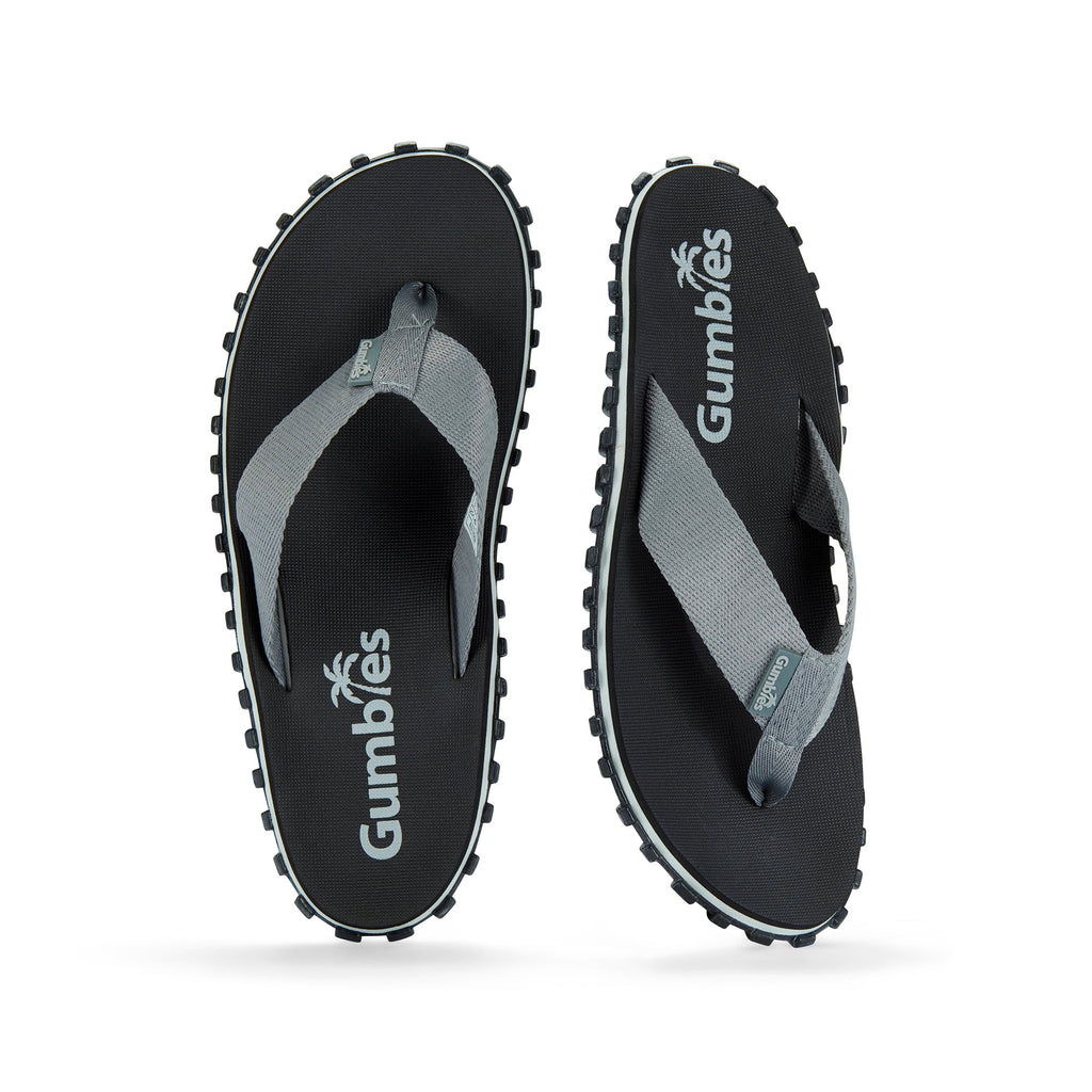 Duckbill Flip Flops Men's Black and Grey