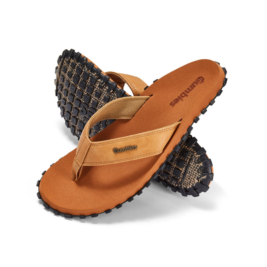 Vegovert Flip Flops Men's Tan