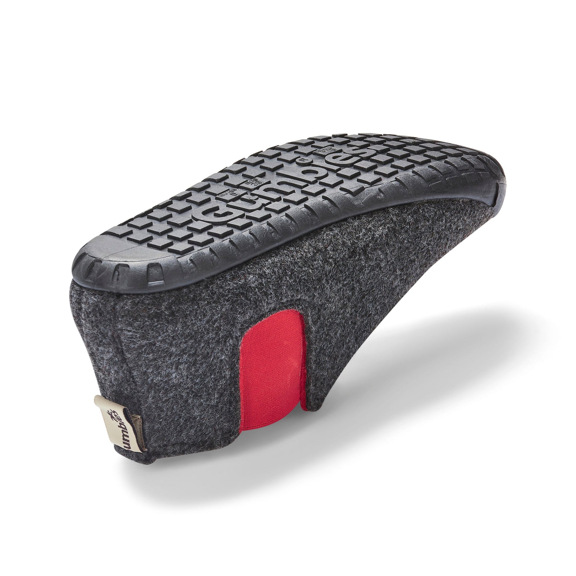 Brumby Women's Slipper Boot in Charcoal and Red
