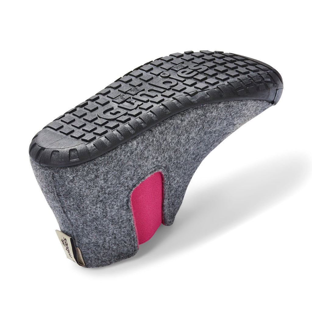 Brumby Women's Slipper Boot in Grey and Pink