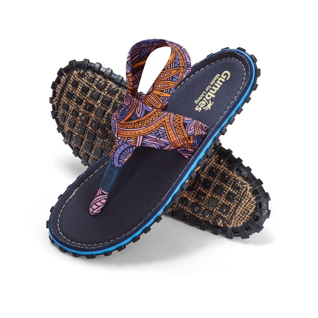 Women's Slingback Sandals in Aztec Print