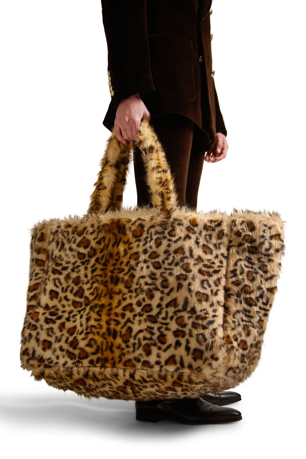Faux Fur Oversized Shoulder Bag
